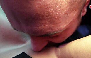 SEX IN MC DRIVE IN BURGER KING WITH GERMAN GOTHIC MILF