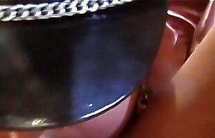 Chick plays with huge toy