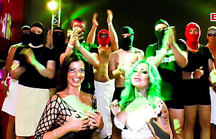German bukkake and creampie teen gangbang karina hh party